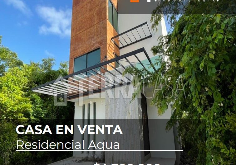 Casa en venta Aqua by Cumbres cancun
