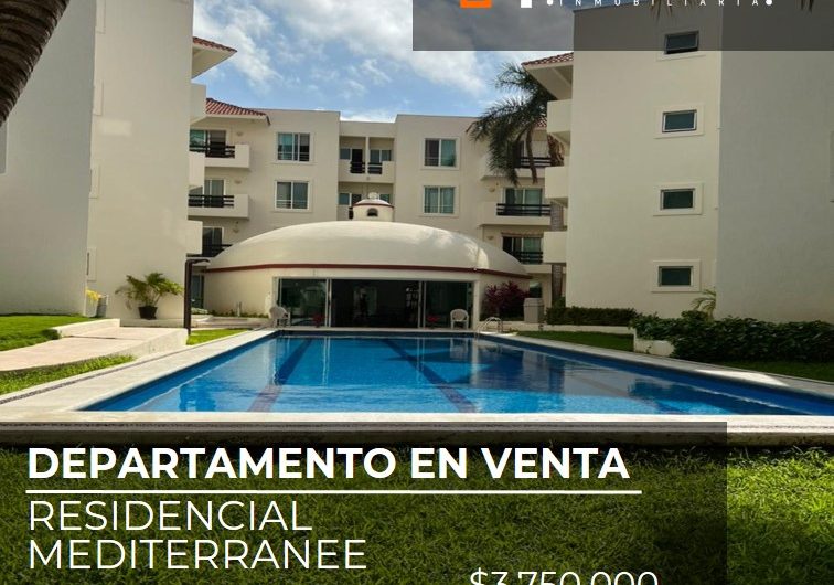 Departamento en venta MEDITERRANE SM 17 Cancún insuperable ubicación